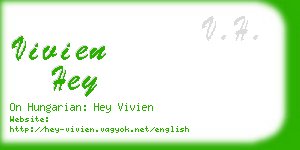 vivien hey business card